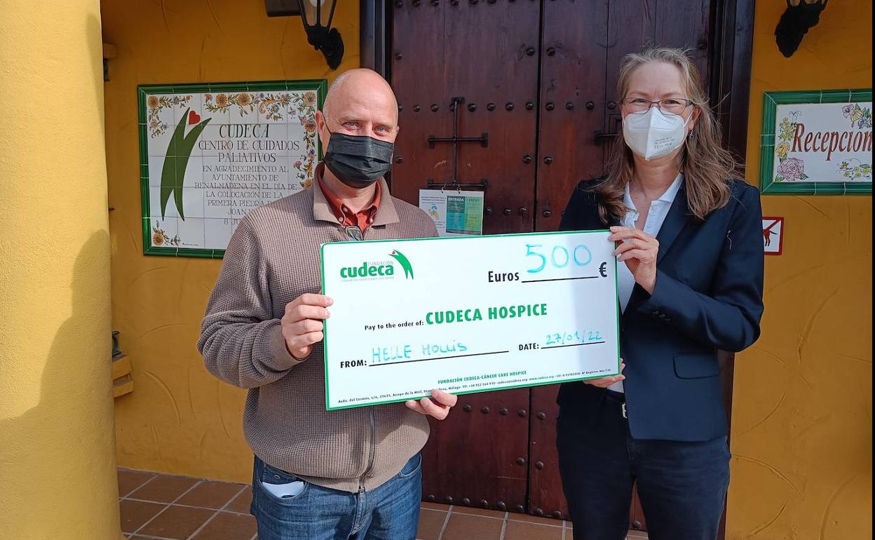Cudeca receives 500 euros from charity car rental scheme Sur in English